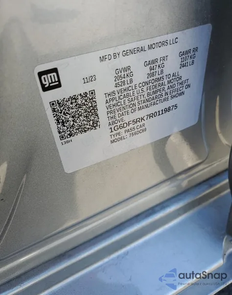 2024 Cadillac Ct4 Premium Luxury from USA, damaged, VIN 1G6DF5RK7R0119875